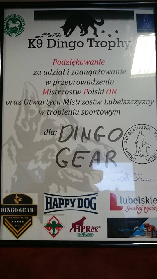 K9 DINGO Trophy Mistrzostwa Polski Owczarków Niemieckich w Tropieniu Sportowym oraz Otwarte Mistrzostwa Lubelszczyzny w Tropieniu Sportowym 30.09-02.10.2016