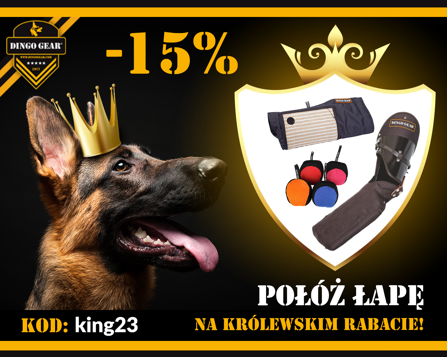 Połóż łapę na królewskim rabacie 06-08.01.2023 z kodem: king23.