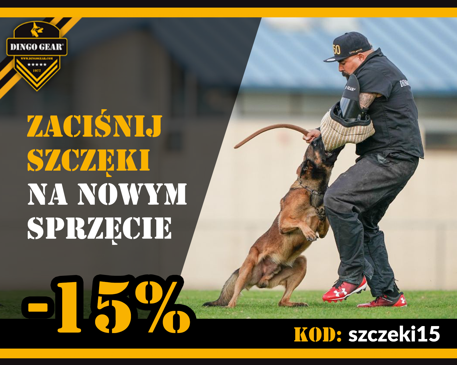 Dorwij promocję w dniach 15-17.09.2023 z kodem rabatowym 15%.