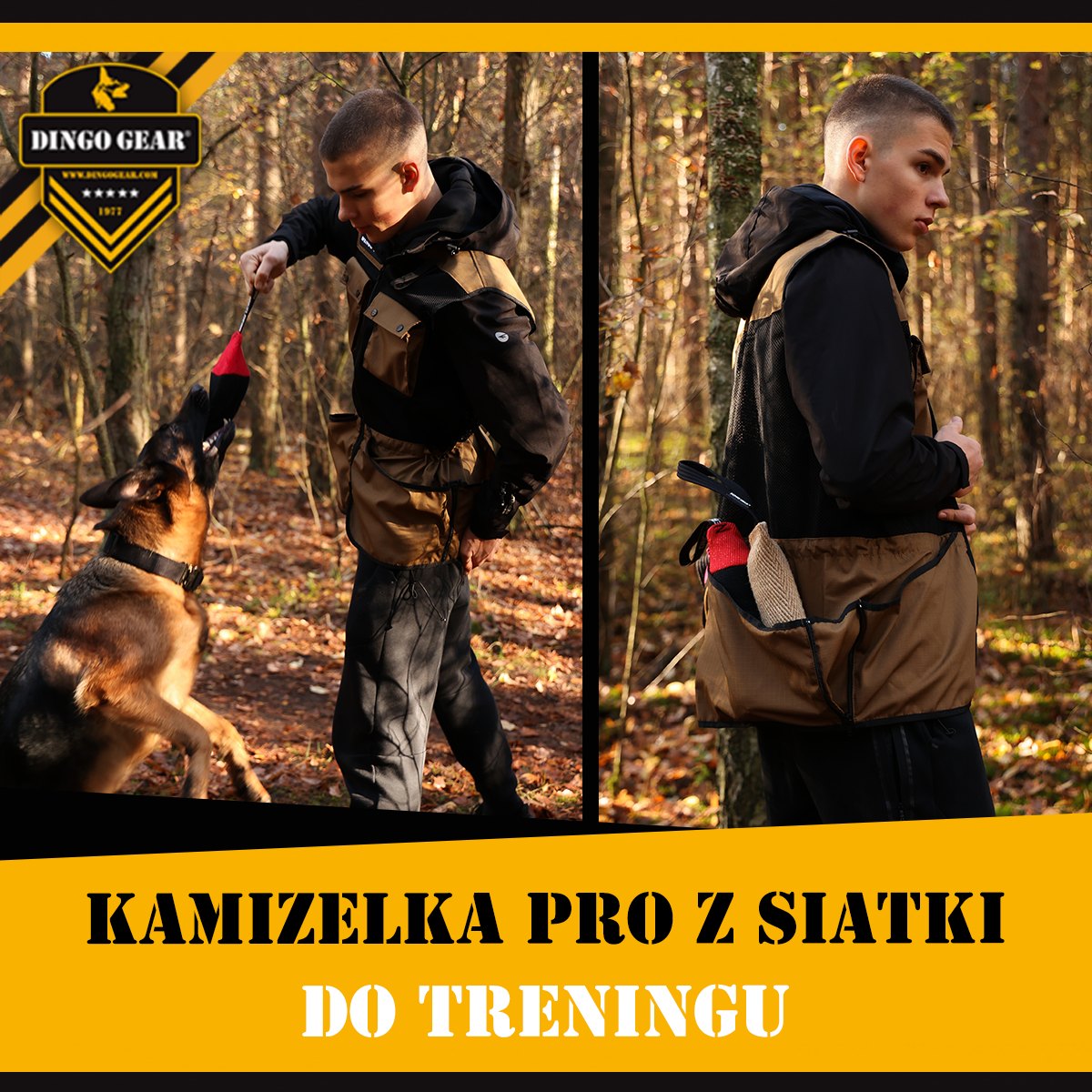 Przewodniku stosuj w treningach kamizelkę PRO z siatki