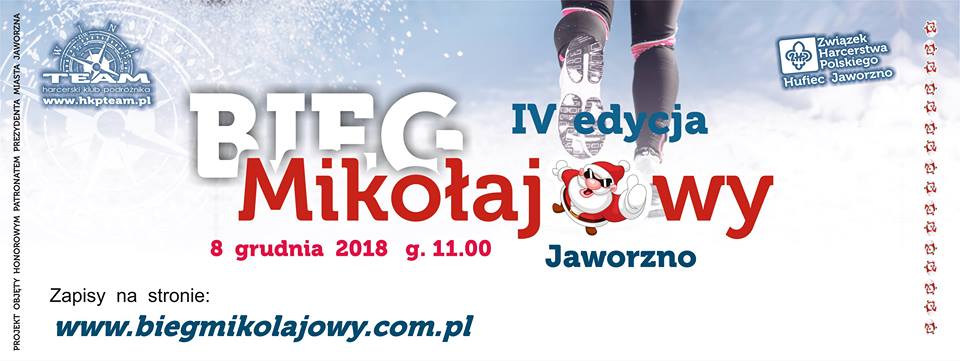 Bieg Mikołajkowy Jaworzno 8 grudnia 2018