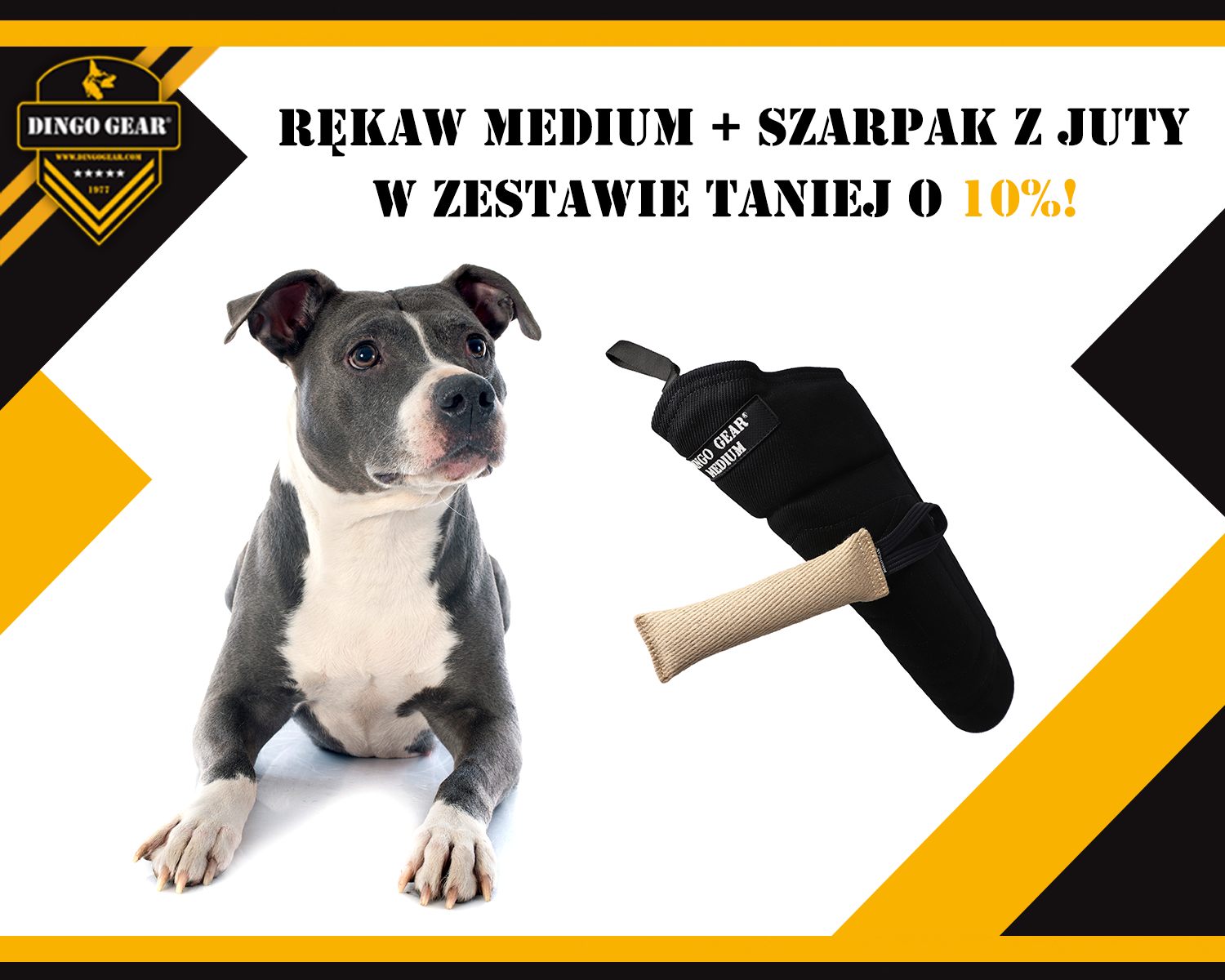 Szarpnijcie się na zestaw: rękaw Medium z nylcotu + szarpak z juty