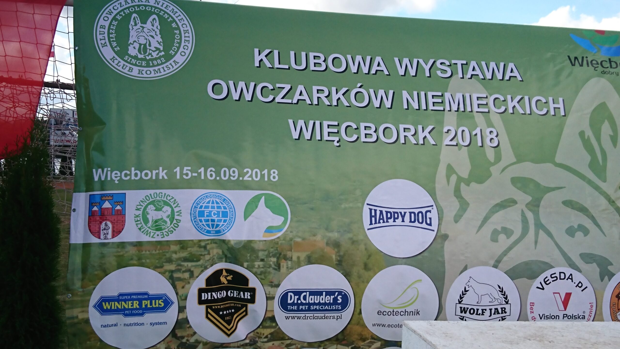 Klubowa Wystawa Owczarków Niemieckich 15-16.09.2018r Więcbork