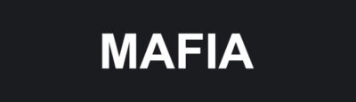 Napis drukowany z rzepem MAFIA (4x14cm)