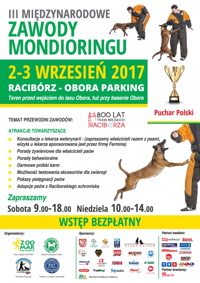 III Międzynarodowe Zawody Mondioringu Racibórz 2-3.09.2017